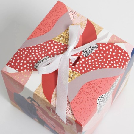 Gift folding box, packaging, "love", 12 x 12 x 12 cm-2