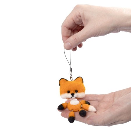 Toy Trick "Fox", felting with wool-6