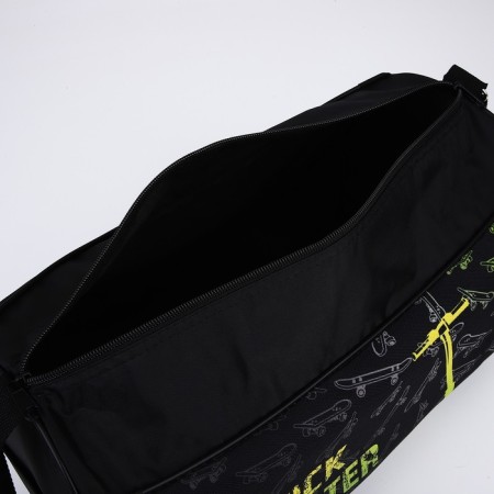 Children's sports bag for the boy "Scooter", 40x21x24cm, black color-5