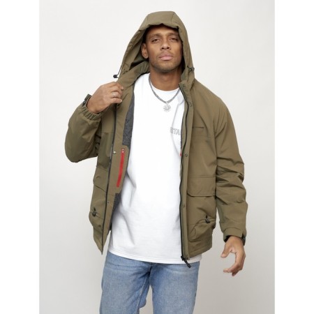 Male spring jacket, size 56, dark beige color-11