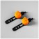 A set of bicycle lamps JY-339P, front and rear, orange color