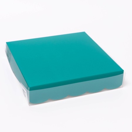 Box for cookies, mint, 15 x 15 x 3 cm-2