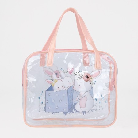 Lightning cosmetic bag, pink color-1