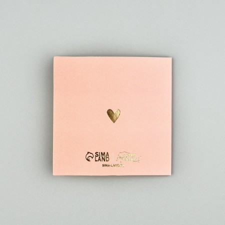 Postcard with the envelope "I love you", embossing, 7 x 7 cm-3