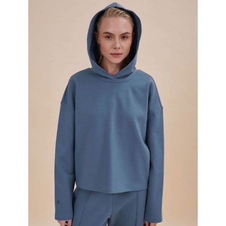 Female hoodies, size m, jeans color-1