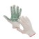 Workers, x/b gloves, knitting grade 7, 4 threads, size 9, with PVC dots, white