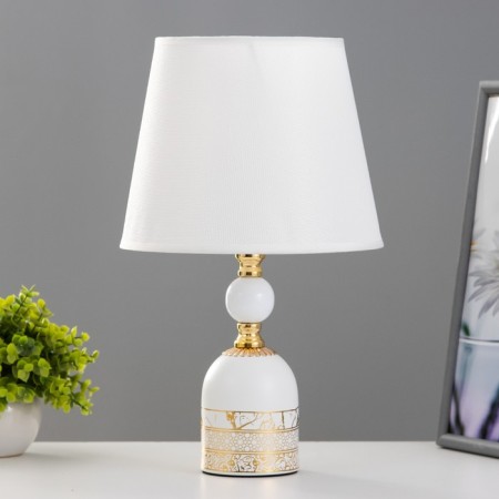 Galley table lamp E27 40W white-golden 21x21x36 cm Risalux
