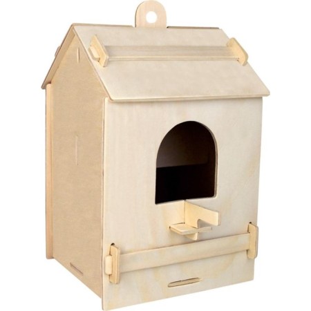 3D-model team wooden miracle-brown "birdhouse No. 2"