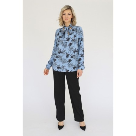 Women's blouse with a bandage tie, size 54-2