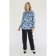 Women's blouse with a bandage tie, size 54