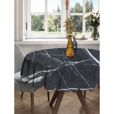 The tablecloth “Storms on the marble”, round, Saten, d = 150 cm