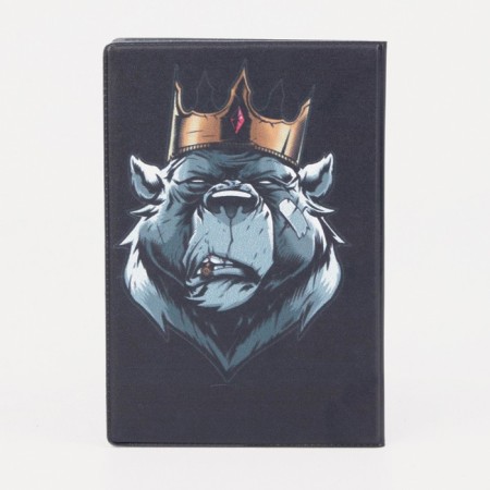 Cover for passport, black color-1