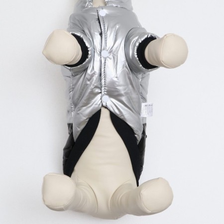 Cosmonaut dog jacket, size 10, black-gold (DS 25, Osh 30, OG 38 cm) 9078285-3