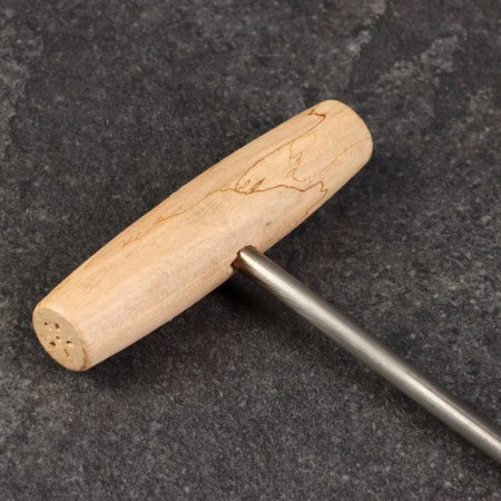 Wooding hook for meat, 18cm, with a wooden handle-3