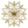 Wall clock "Mandala" 47x47x4.5 cm, made of metal