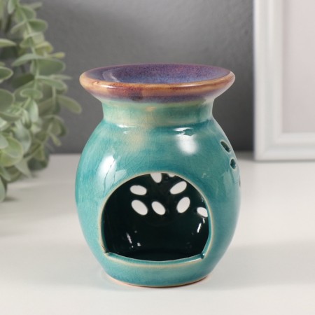 Aroma lamp ceramics "petals" mix 8.5x9x11 cm-5