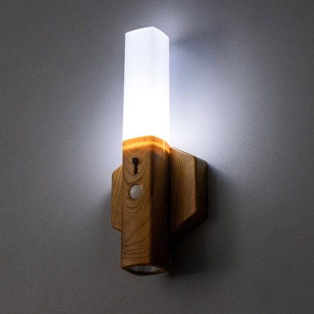 Sconces with a junik motion sensor LED from batteries 3haaa 9.5x3x20 cm-5