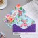 Money envelope "Happy Birthday!" roses, butterfly, 8.3x16.7 cm