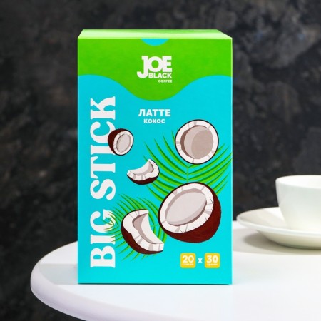 Drink Coffee Soluble Joe Black Big Stick "Latte Coconus", 30 g-1