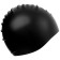 Hat of swimming adult Onlytop, silicone, girth 54-60 cm, black color