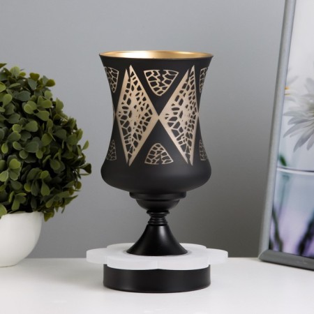 Aroma lace with the “Figure” backlight GU10 35W+RGB black 11x11x23 cm