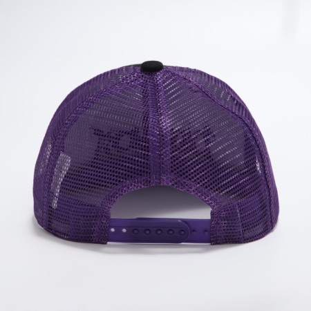 Men's cap with a straight visor Demon, black color, mesh, rr 56-4