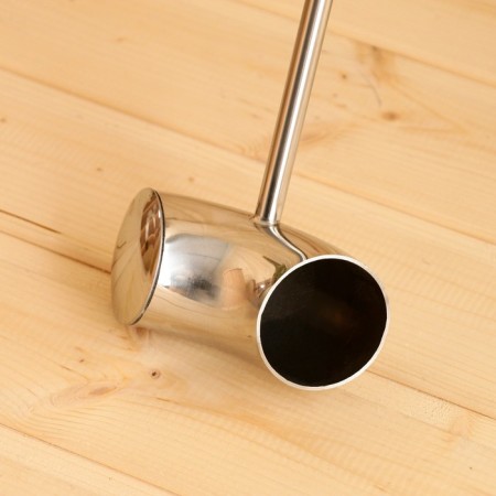 Bath Bath "Horn" made of stainless steel, with a wooden handle-1