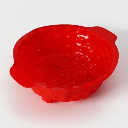 Baking uniform "Basket", silicone, 26 × 22.5 × 9 cm, red color-2