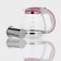 Glass teapot, 1.5 l, with metal sieve, color mix