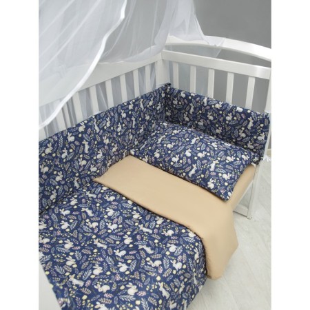 Kit in the crib Baby Boom 3 objects, blue color
