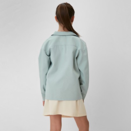 Minaku: Casual Collection Kids shirt, mint color, height 140-10