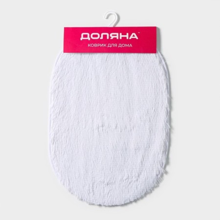 Коврик Доляна «Пушистик», 38×59 см, цвет белый-9