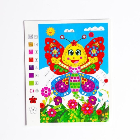 Mosaic Stylenaya "Funny butterfly" sparkles, rhinestones-2