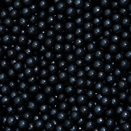 Confectionery sprinkling balls 4 mm, black, 50 g