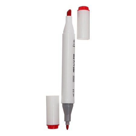 Meshu bilateral markers for sketching, 6 colors (basic colors)-2