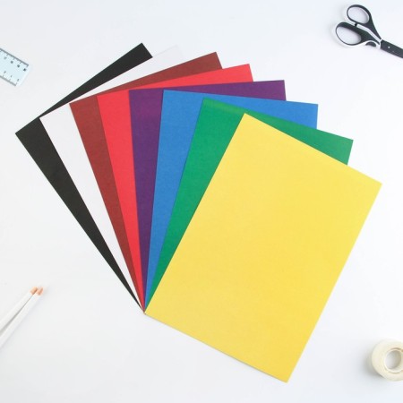 Set “September 1: for excellent studies”, colored cardboard 8 sheets, 8 colors, density 220 g/m one -sided, colored paper 8 sheets, 8 colors, bilateral, A4 format format-2
