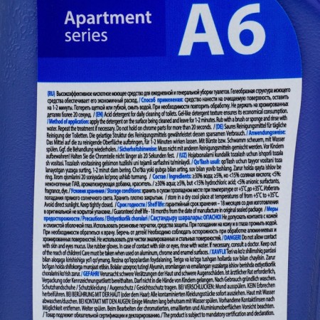 The detergent for deep cleaning of toilets Apartment Series A6, 750 ml-1