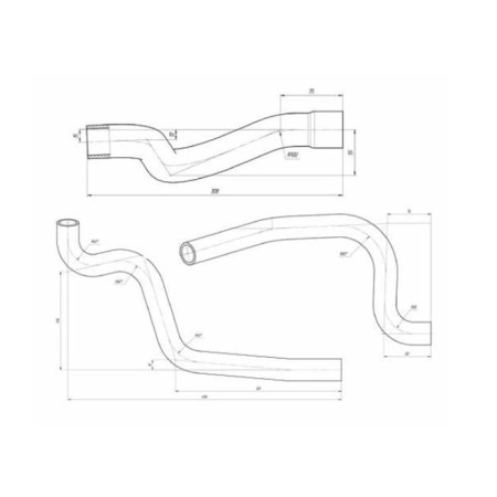 Grant-cooled pipes AT LADA 2190-1303025, Luzar LPK 01192