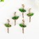 Decor for creativity metal, enamel "Ballerina in a green pack" 2.8x1.5 cm