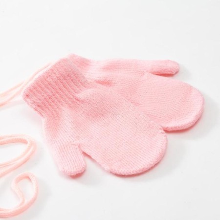 Mitten children's single -layer minku "plain", col. Light pink, rr 14 (4-5 years)