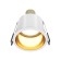 The built-in lamp Technical DL049-01WG, GU10, 1x12 W, 68x68x54 mm, white with gold