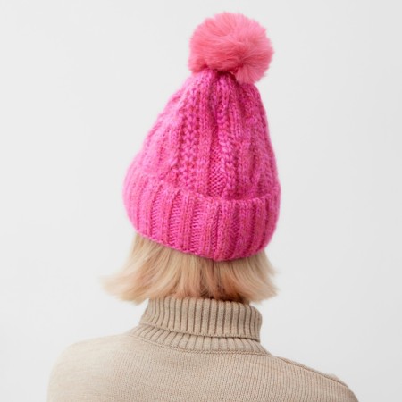 Women's hat minku, pink color, rr 56-58-2