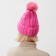 Women's hat minku, pink color, rr 56-58