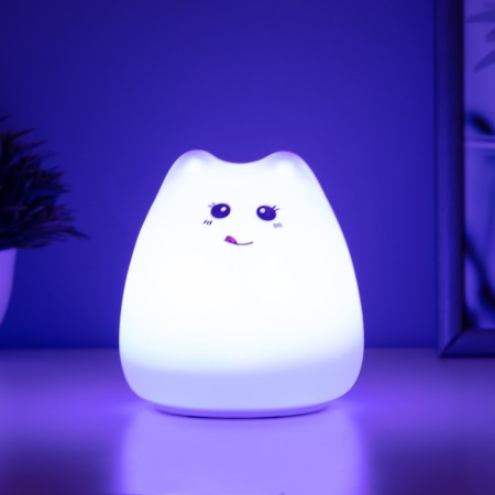 Nightlight "Antistress Tyakish Kotka" Led RGB from batteries 3AAA 9.5x9.5x10.5 cm Risalux-5