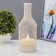 Nightlight "lantern with a candle" LED from batteries 2haa white 9.5x9.5x25.5 cm Risalux