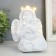 Souvenir Polystone Light "Angel with a star wreath and pigeon" White mix 12x11.5x15 cm