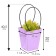 Flower bag “lilac”, moisture -resistant, 17 x 17 - 11.5 x 11.5 - 20 cm