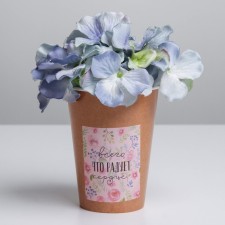 A glass for flowers “everything that pleases the heart”, 350 ml