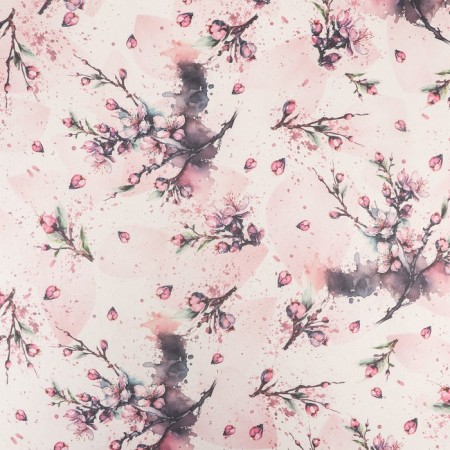 Package paper, white craft "Sakura", 70x100 cm-3