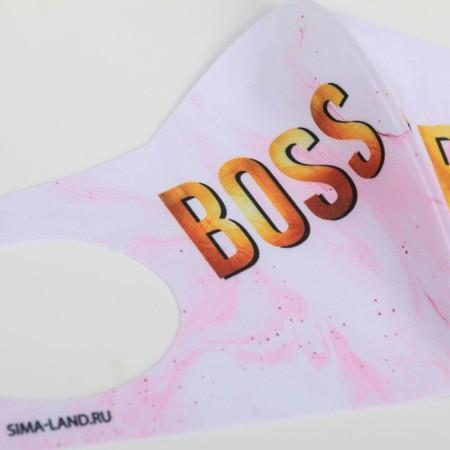 Mask from neoprene reusable, "Boss Girl"-3